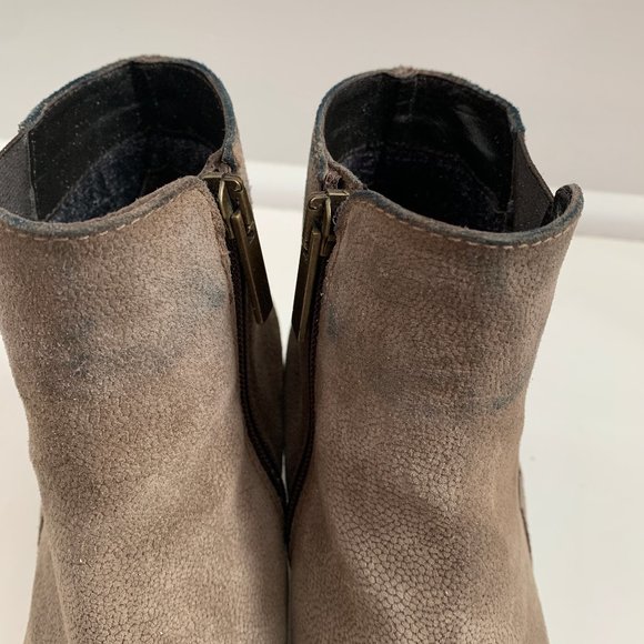 Aquatalia Suede Leather Ankle Booties 7 - Picture 3 of 8